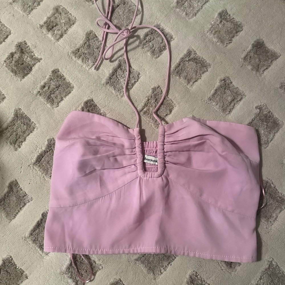 Abercrombie and Fitch Pink Halter Top